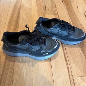 Nike Women's Phoenix Waffle shoes in the Anthracite and Black colorway